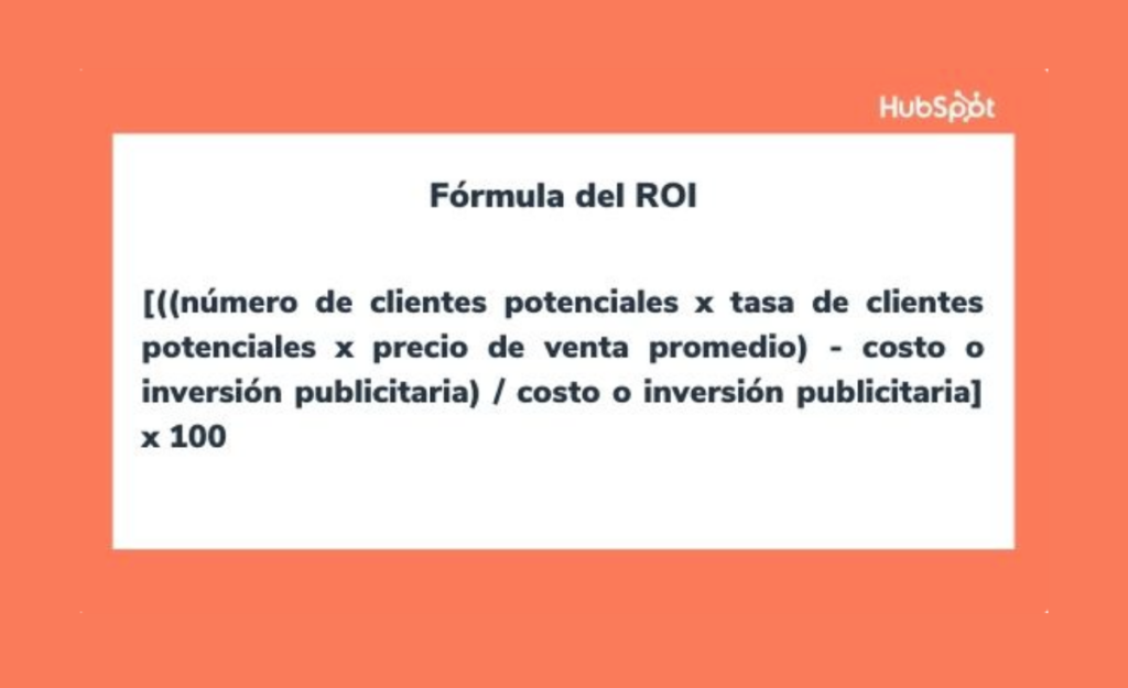 Fórmula para calcular el ROI